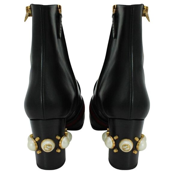 Gucci
Peyton Web-Strap Leather Ankle Boot, Black - Picture 14 of 14